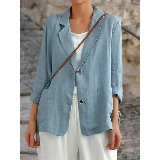 Vanessa | Lightweight Blazer with Rolled Sleeves